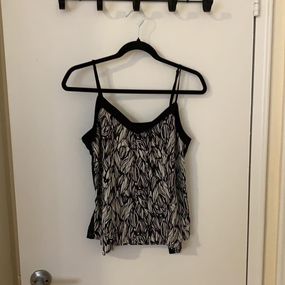 Dynamite Black & White Patterned Cami